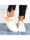 Chic Lace-Up Sneakers: Two-Tone Style for Women