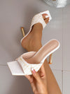 Chic and Sophisticated: 2024 High Heel Women's Sandals with Ankle Strap