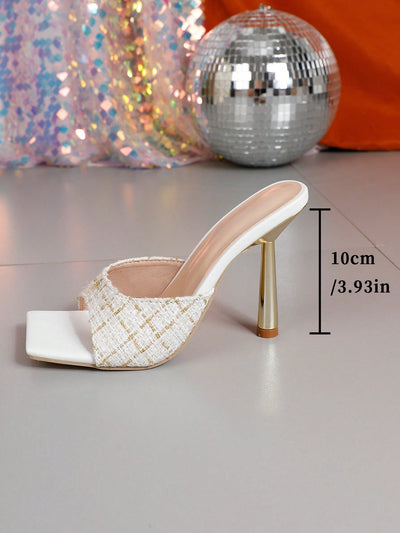 Chic and Sophisticated: 2024 High Heel Women's Sandals with Ankle Strap