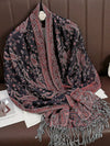 Chic Paisley Jacquard Scarf with Fringe: The Perfect Versatile Accessory