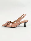 Elegant Hollow-Out High Heel Sandals - Chic French Style for Work & Play