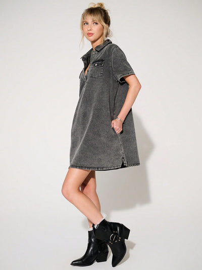 Summer Denim Mini Shirt Dress: A Seasonal Must-Have