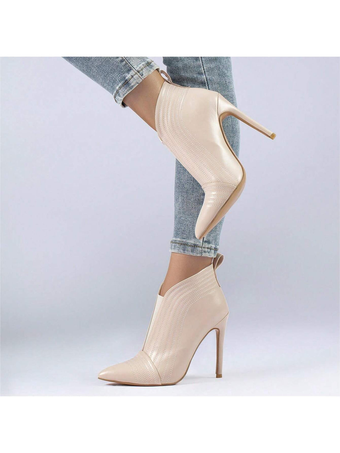 Elevate your autumn wardrobe with our Black Pointed Toe Stiletto Ankle Boots. These dress booties are the perfect combination of style and comfort. With a sleek pointed toe and a sturdy stiletto heel, they provide the perfect amount of height and support. Make a statement this season with these must-have boots.