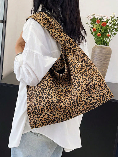 Retro Casual Single Shoulder Tote Bag: Stylish & Spacious