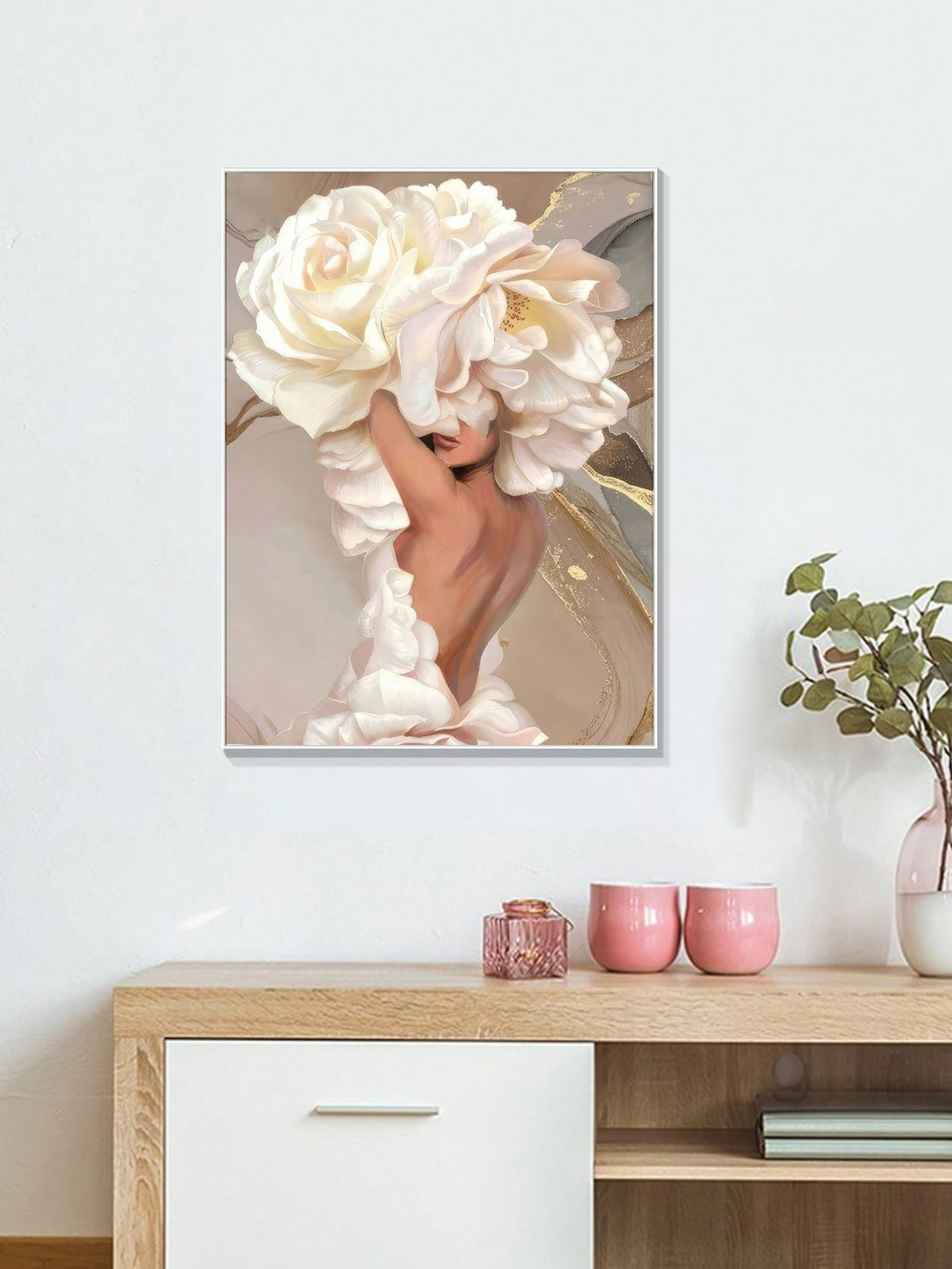 This Abstract Marble Texture Flower Woman Wall Art Print is a beautiful and sophisticated addition to any home decor. Featuring a unique combination of abstract design and elegant marble texture, this print adds a touch of luxury to any room. Perfect for those who appreciate high-quality and stylish decor pieces.