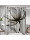 Leafy Elegance: Waterproof and Mildewproof Polyester Shower Curtain for Stylish Bathroom Divider