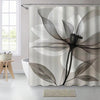 Leafy Elegance: Waterproof and Mildewproof Polyester Shower Curtain for Stylish Bathroom Divider