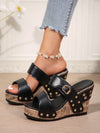 Beautiful Butterfly Flower Studs Peep Toe Wedge Sandals: A Feminine Touch to Your Summer Wardrobe