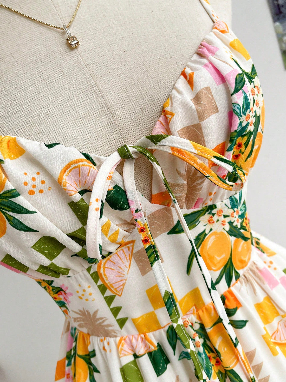 Step into whimsical summer vibes with this colorful checkered A-line mini dress! Its playful bowknot detail adds a fun twist to a classic design. Perfect for adding a pop of color to your wardrobe and embracing the carefree spirit of summer. (Summertime chic with a playful twist!)