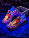 Pumpkin Patch Ghost Print Casual Athletic Sneakers: Lightweight & Comfortable