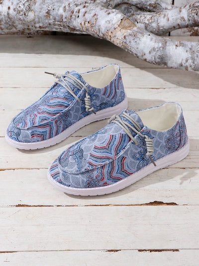 Cloud Print Lightweight Loafers: Stylish and Comfortable Fall Shoes