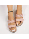 Checkered Comfort: Women's Double Buckle Flatform Slide Sandals