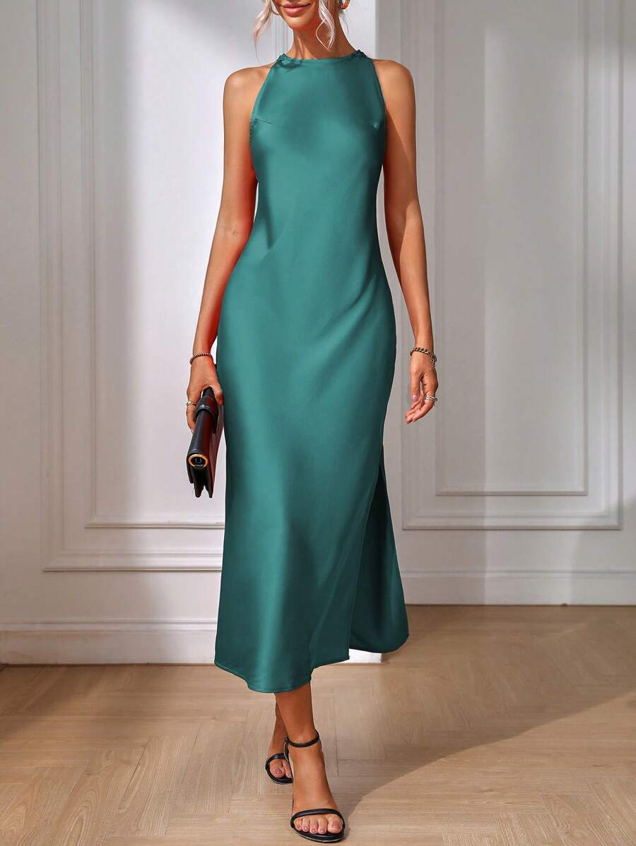 Product angle 50 of Chic Sleeveless Maxi Dress for Women - Elegant Long Dress by EMERY ROSE for dress styling