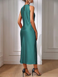 Front view 51 of Chic Sleeveless Maxi Dress for Women - Elegant Long Dress by EMERY ROSE for dress styling
