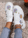 Sun Face Print Women's Fashionable Casual Sneakers: Embrace Fun Fashion with Style