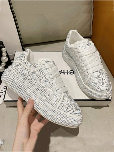 Sparkling Rhinestone Sneakers: Shimmering Style for Parties and Casual Outings