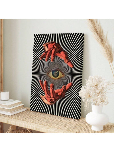 Psychedelic Framed Art Decoration: Modern Minimalist Canvas Print for Home Decor & Gift