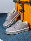 Vintage Glitter Star Couple Sneakers: Stylish Streetwear for Sports and Travel