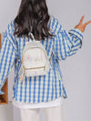 Stylish Color Block Nylon Backpack Set for Women and Children - Perfect for Daily Use