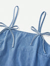 Chic Bow Denim Mini Dress: Your Summer Style Essential