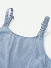 Effortless Summer Chic: Non-Stretch Denim Tank Mini Dress