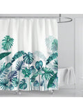 Experience a tropical paradise in your own bathroom with our Green Banana Leaf Printed Shower Curtain. Made with high-quality material, this curtain features a vibrant and eye-catching design that will elevate any bathroom decor.