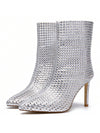 Sparkly Rhinestone Ankle Boots: Perfect for Parties, Weddings, and Daily Wear