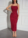 Burgundy Elegance: Tie-Shoulder Cami Dress for Effortless Style