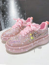 Dazzling Diamond Athletic Shoes: 2024 New Arrival for Stylish Women