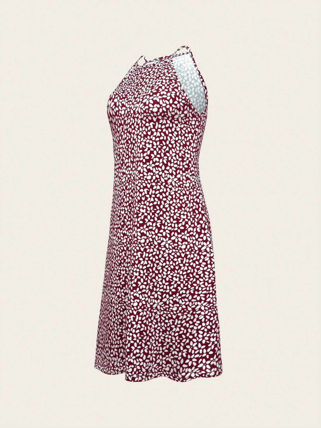 Indulge in effortless style for any occasion with our chic allover print halter dress. Made with high-quality materials, this dress offers both comfort and sophistication. Perfect for any event, this dress will make you stand out with its unique print and timeless design. Elevate your wardrobe with this must-have piece!