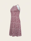 Chic Allover Print Halter Dress - Effortless Style for Any Occasion!