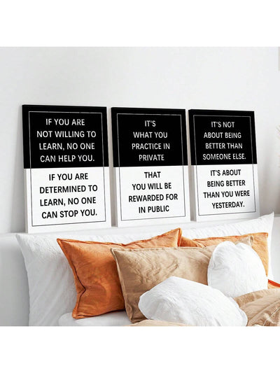 Inspirational Quote Canvas Set: A Creative Wall Art Gift for Every Space