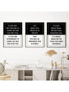 Inspirational Quote Canvas Set: A Creative Wall Art Gift for Every Space