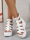 Summer Style: Women's Plus Size Waterproof Platform Wedge Sandals with Braided Straps