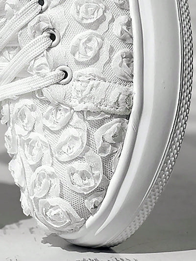 Floral Fantasy: Bridal Platform Running Shoes for Wedding Season