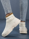 Stylish & Lightweight Women's Slip-On Mid-Top Sneakers - Breathable Comfort for Every Step