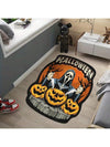 Spooky Halloween Pumpkin Ghost Cartoon Rug - Slip Resistant Mat for Home Decoration