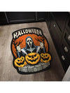 Spooky Halloween Pumpkin Ghost Cartoon Rug - Slip Resistant Mat for Home Decoration