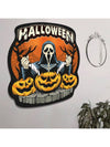 Spooky Halloween Pumpkin Ghost Cartoon Rug - Slip Resistant Mat for Home Decoration