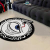 Snake Eye Printed Round Carpet: Funny Style Decorative Rug for Every Room in Your Home