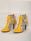 Fall/Winter Chic Color-Blocking Stiletto Boots for Women