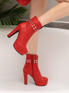 New Arrival: Fashionable Korean-Style High-Heeled Ankle Boots for Autumn/Winter