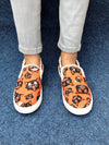 Spooky Style: Women's Halloween Canvas Slip-On Flats – Comfortable and Non-Slip