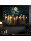 Summoning Moonlight Halloween Canvas - Spooky Wall Art for Home and Office