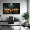 Summoning Moonlight Halloween Canvas - Spooky Wall Art for Home and Office