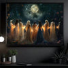 Summoning Moonlight Halloween Canvas - Spooky Wall Art for Home and Office