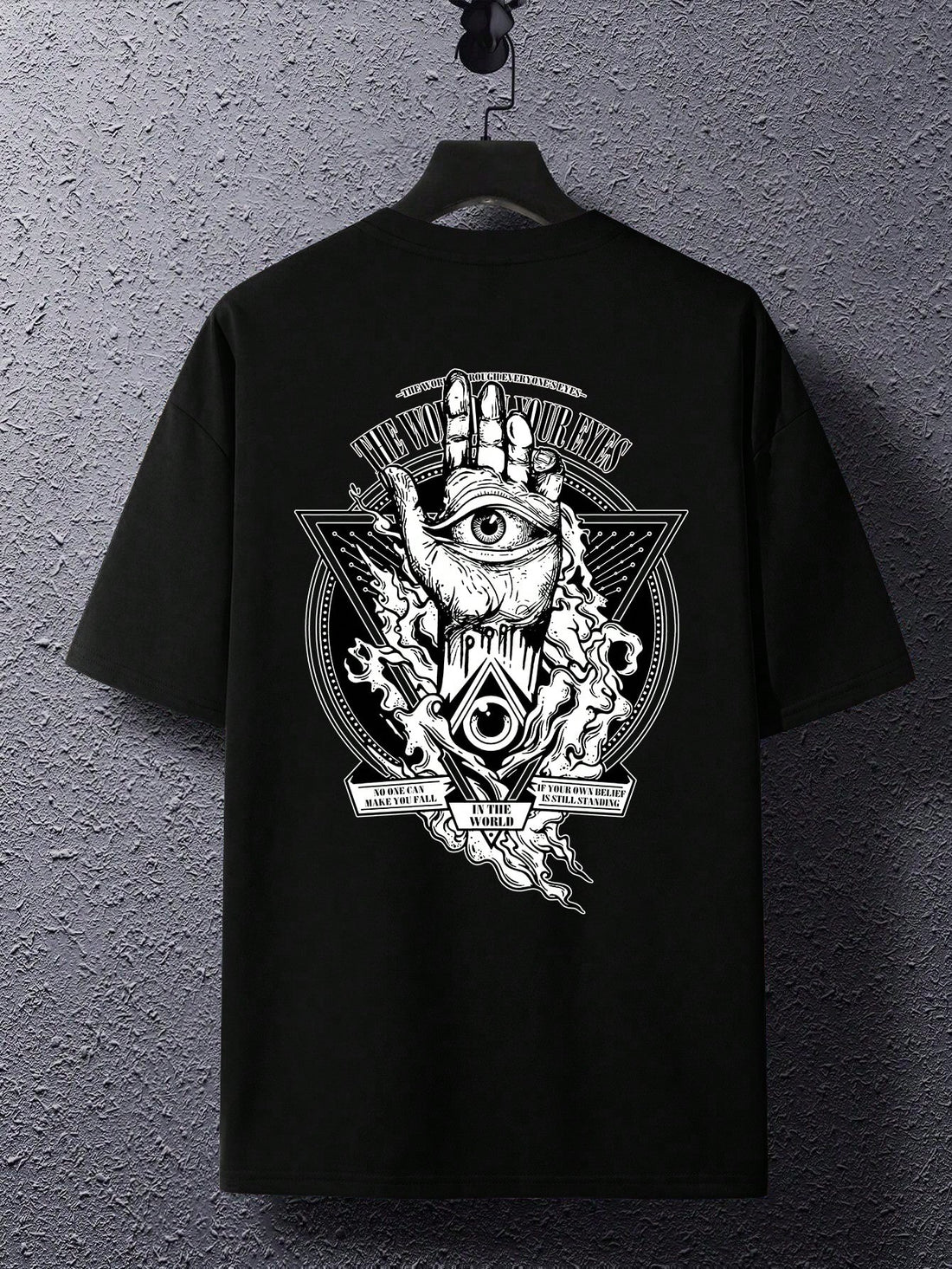 Stay cool and casual this summer with our eye-catching slogan t-shirt for men. With a stylish design and comfortable fit, this t-shirt is perfect for any casual outing. Make a statement while staying comfortable in this must-have addition to your summer wardrobe.