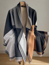 Fashionable Faux Cashmere Patchwork Shawl: Stay Warm and Stylish This Winter