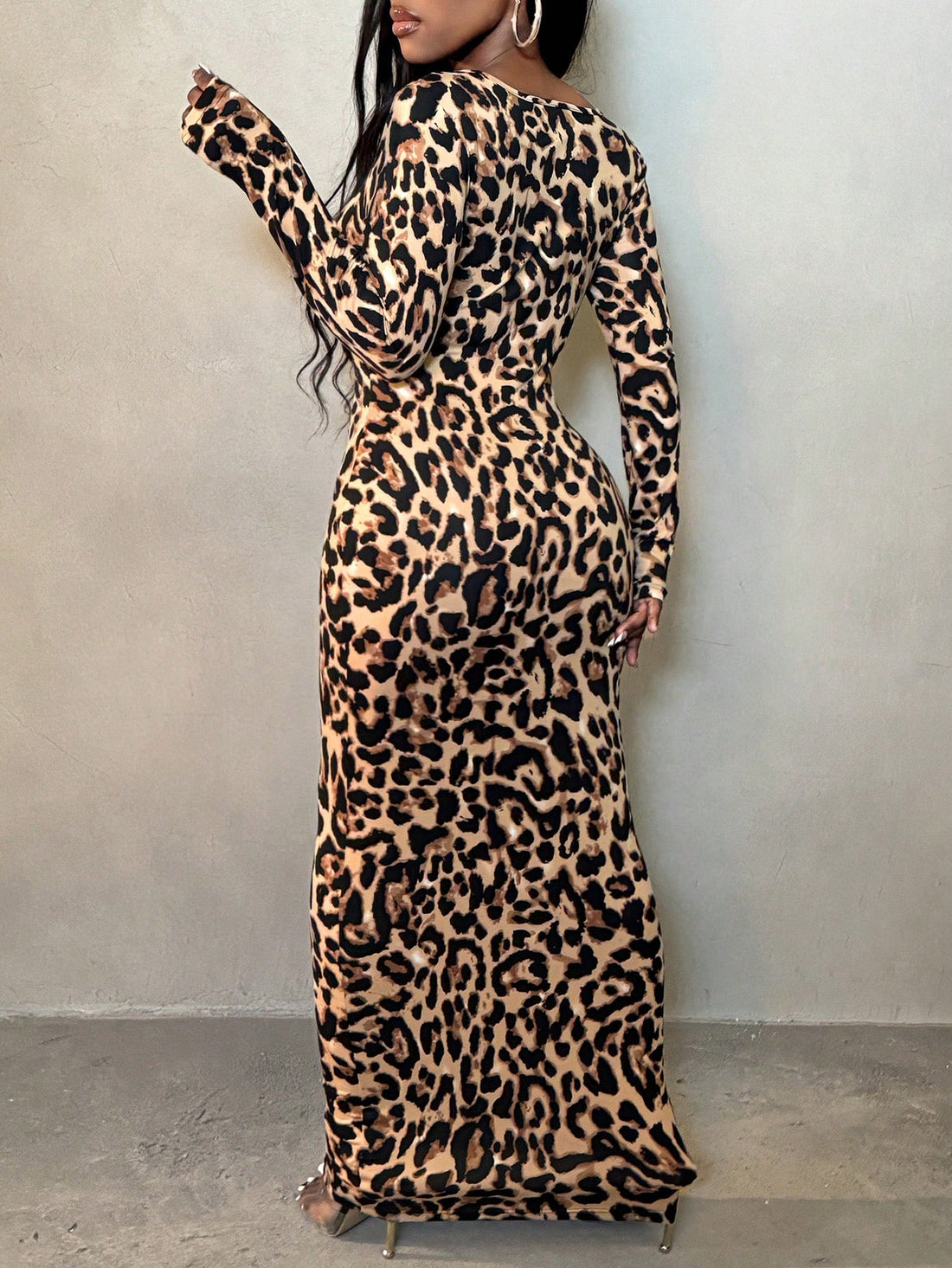 Embrace your wild side with our Wild Elegance: Leopard Print Bodycon Dress. Perfect for stylish spring and summer nights, this dress will turn heads with its bold print and flattering bodycon fit. Make a statement and stand out from the crowd while feeling confident and chic!