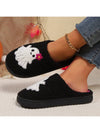 Pink Ghost Shaped Anti-Slip Home Wear Slippers: The Perfect Halloween Treat!